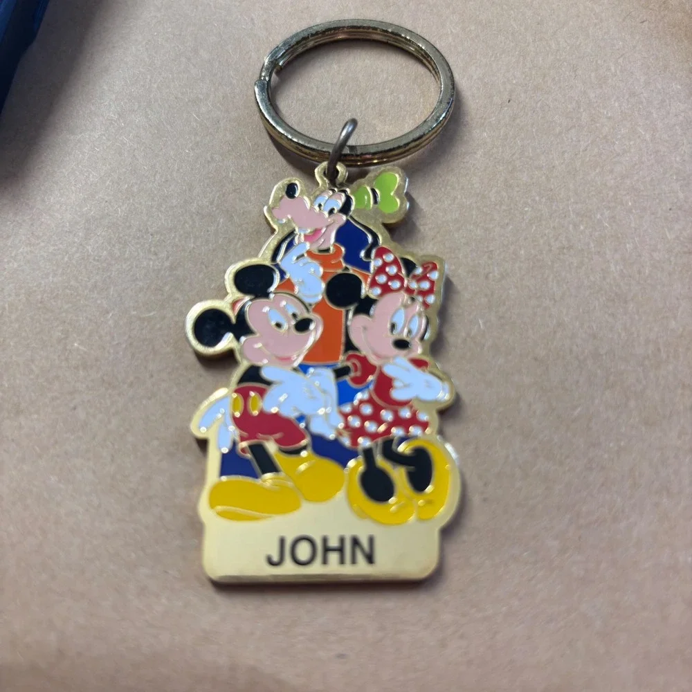 Disney Mickey Goofy Minnie Keychain Men 